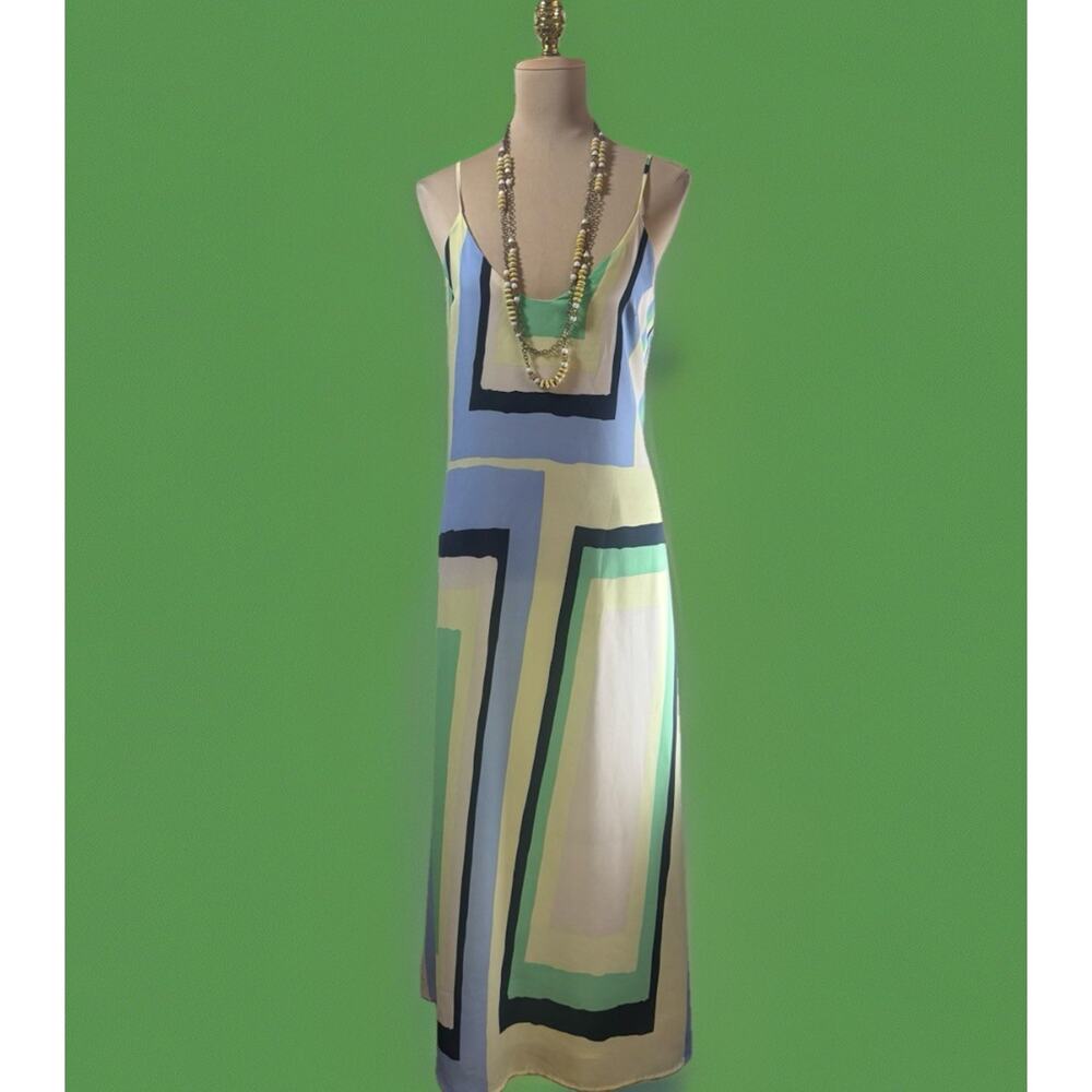 Anthropologie Maeve Colorblock Maxi Dress | Resort Boho | Fairycore | Flowy - Picture 7 of 11